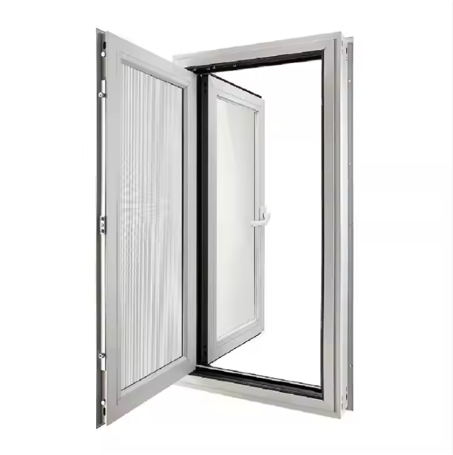 Aluminum Swing Windows Modern Casement Windows Double Glazed Insulated Waterproof Glass