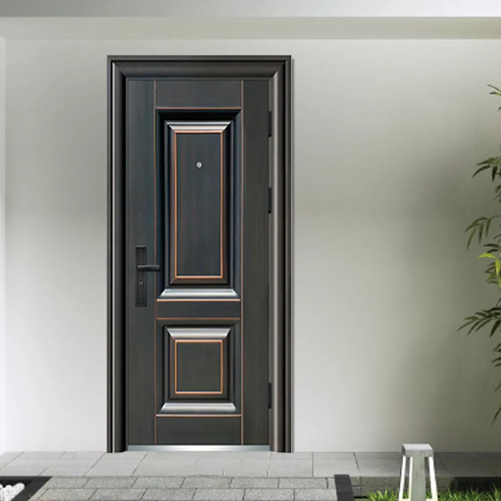 China Metal Door Aluminum Simple Steel Entry Security Door Turkish Design Security Steel Door Modern Steel Interior Entrance Door for House Home Price Sale