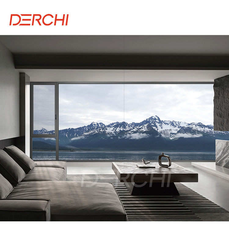 Hurricane Impact Tilt and Turn Single Double Glass Aluminum Casement Window Grill Design Awning Hinge Swing Lowe Glass French Passive Window