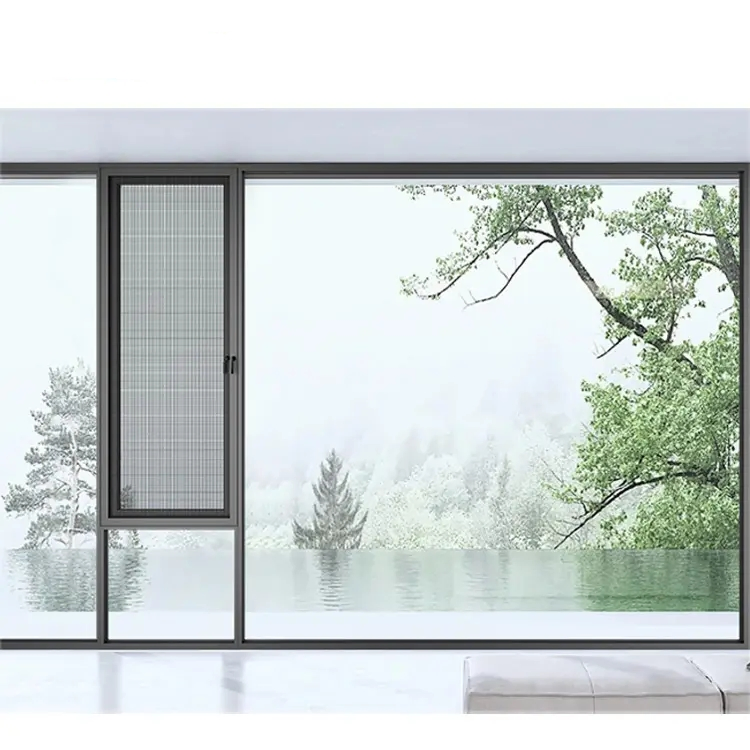 Hurricane Impact Insulated Powder Coating Tilt and Turn Window Thermal Break Aluminum Casement Window