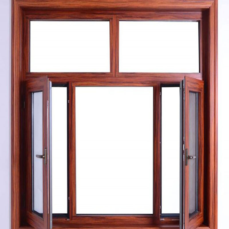 Customized Large Aluminum Fixed Glass Windows Aluminum-Clad Wooden Windows