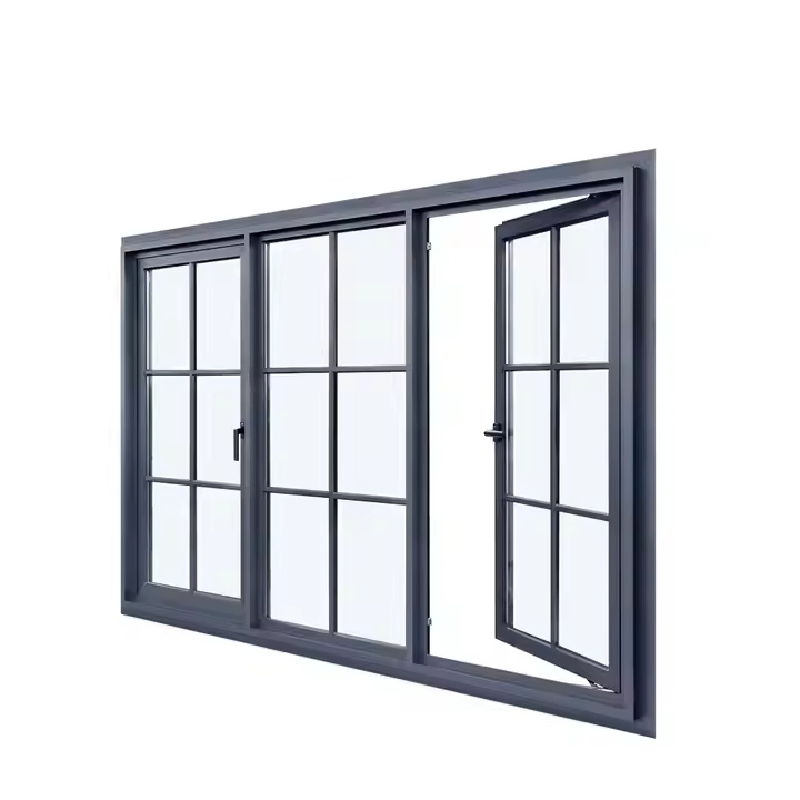 Aluminum Windows and Doors Casement / Sliding/ Soundproof / Saving Drifting Sliding /Tilt Turn Multiple Functions Triple Glazed High Performance