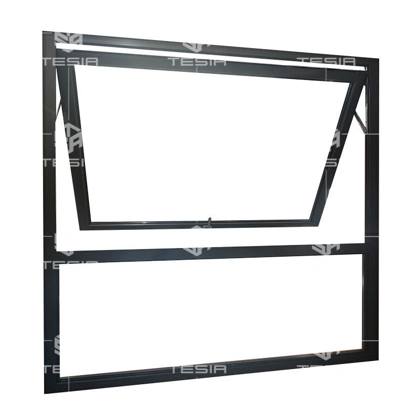 Residential Outswing Top-Hung Windows Aluminum Casement Awning Top-Hinged Window