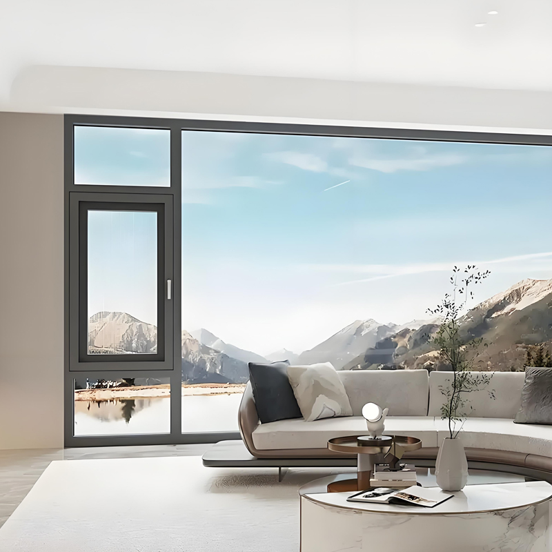 High Efficiency Aluminum Alloy Tilt and Turn Window Residential Villas Offices and Modern Buildings Window