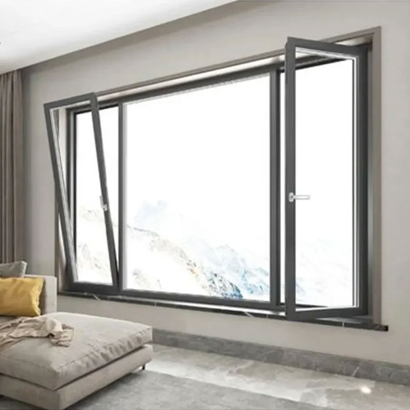 High Performance Practical Aluminium Tilt and Turn Window for Home
