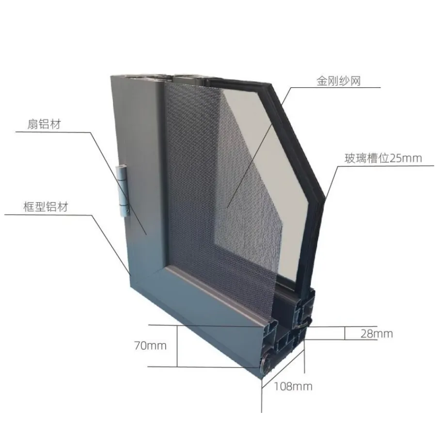 Aluminum Casement Window Detail