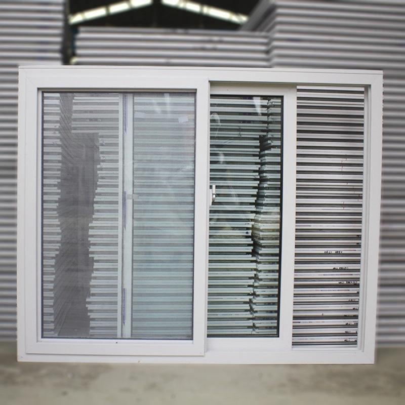 Factory Price Residential Aluminum Frame Horizontal Glass Sliding Fire Window