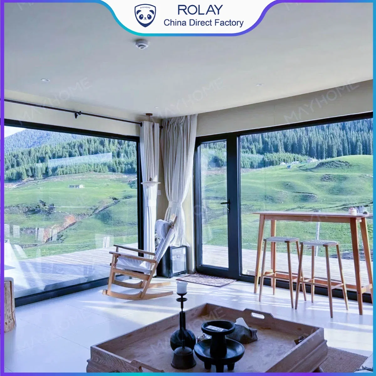 Direct Factory Smooth Operation UV Resistant Soundproof Aluminium Window for Builder Apartment Villas