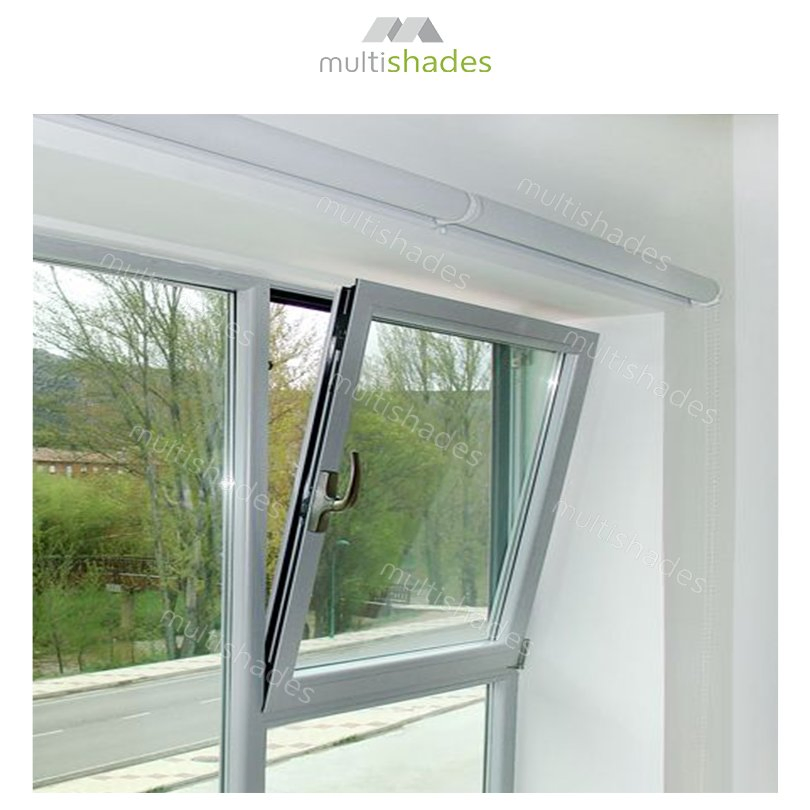 Multishades Commercial Bottom Hung Window with Anti Corrosion Aluminium Frame Tempered Glass Soundproof for Office Buildings