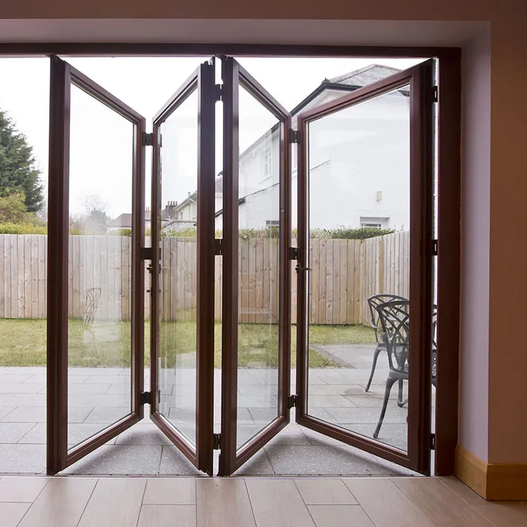 Aluminum folding doors