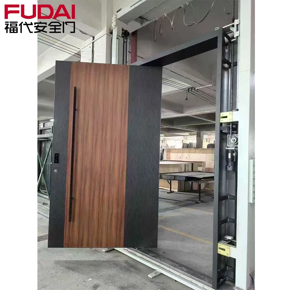 China High Quality Factory Custom Pivot Door Modern House Cast Aluminum Villa