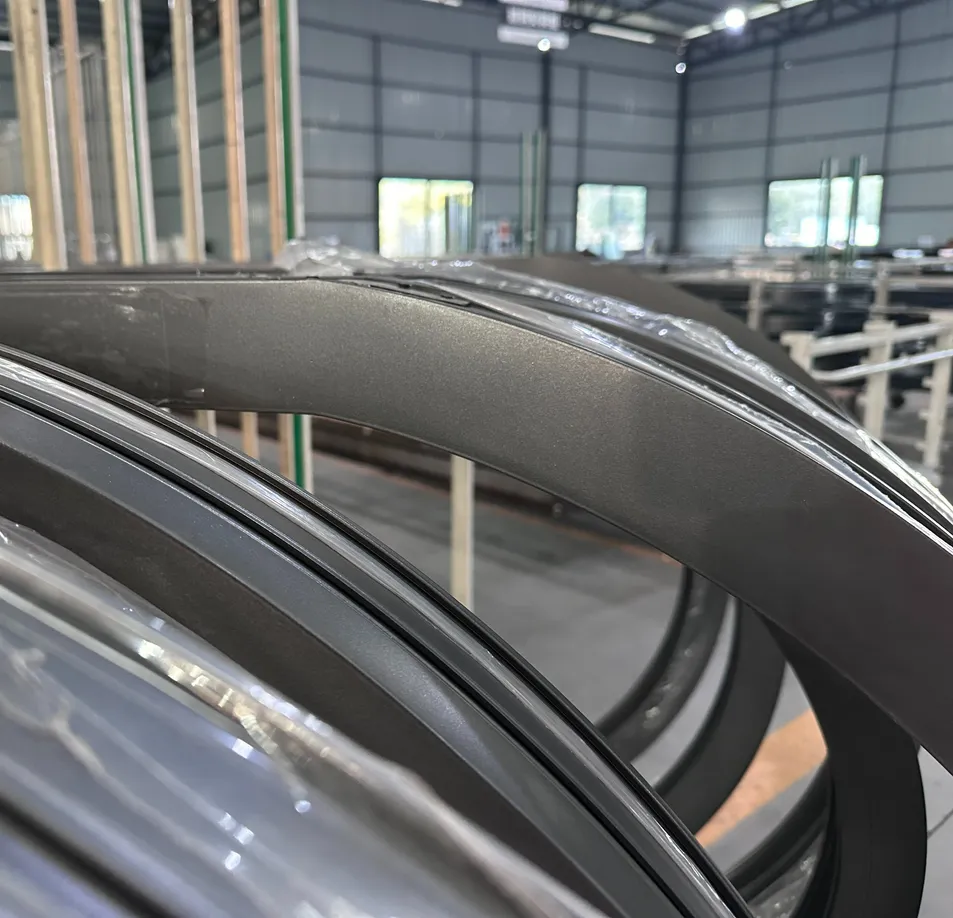 Double Glazed Curved Aluminum Window