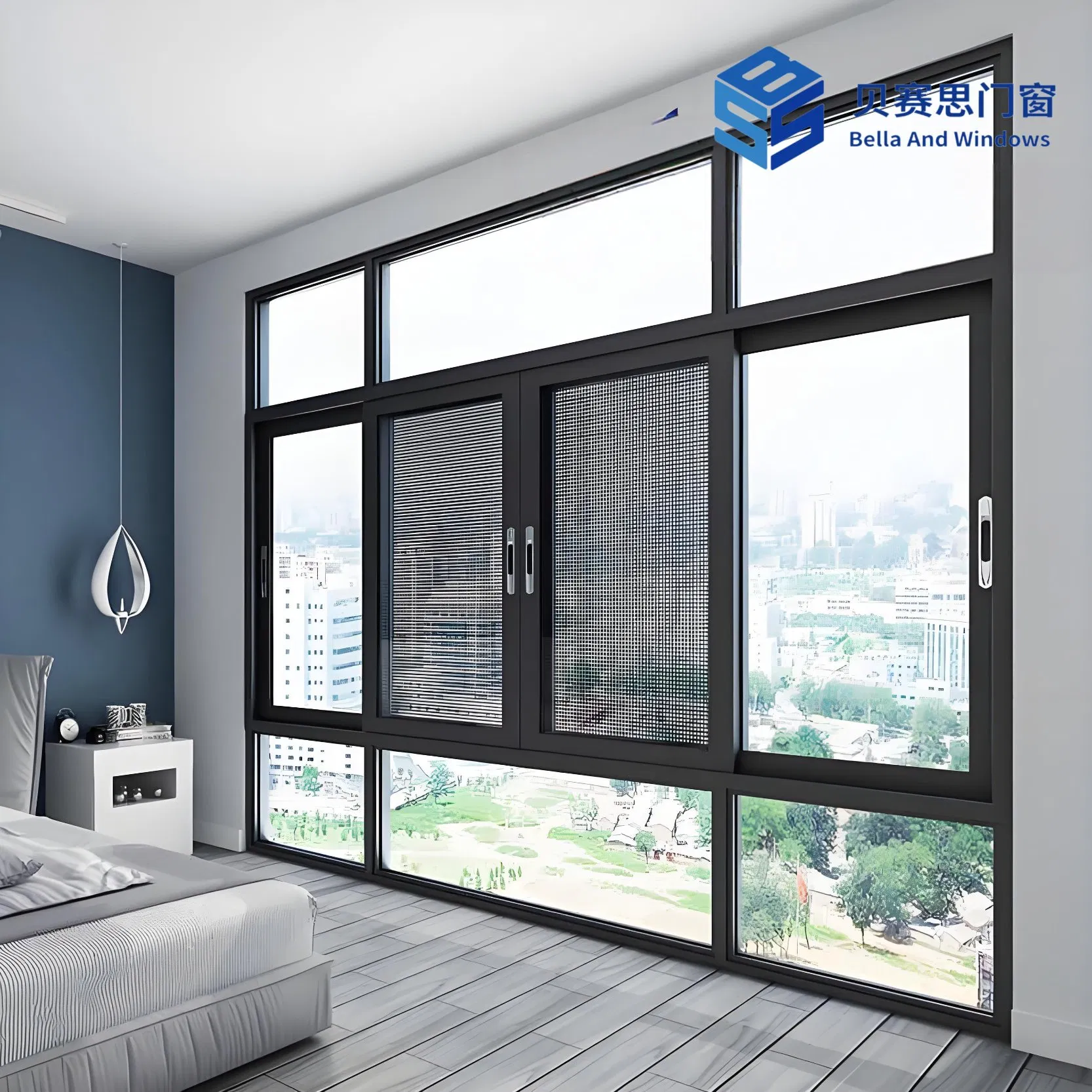 OEM/ODM Chinese Supplier Advanced Anti-Corrosion/Thermal Insulation Customized Aluminum Alloy Sliding Windows for Big Size House/Hotel/Apartment