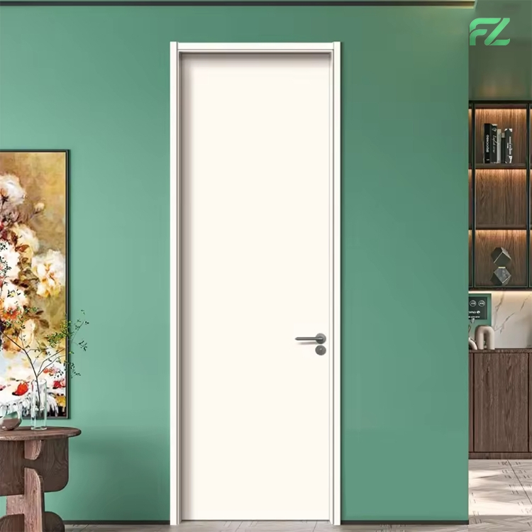 Custom Size Fire-Rated &amp; Soundproof Simulated Wood Grain Aluminum Interior Doors Slab Doors