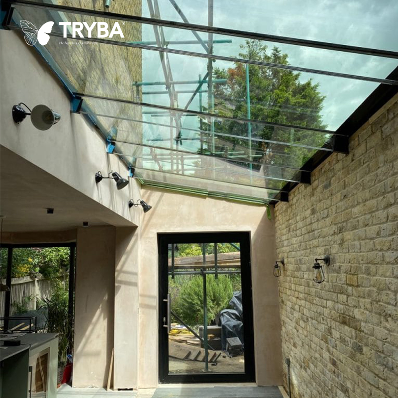 Weatherproof Retractable Design Aluminum Automatic Sliding Skylight Windows for Industrial Roofs