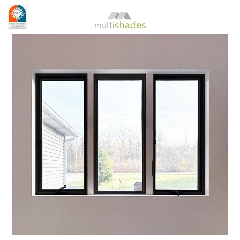 Fixed Window French Style Luxury Appearance Aluminum Window Smooth Operation Aluminium Window High End Villa