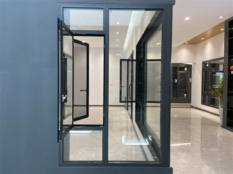 Thermal Break Aluminum Sound Heat Insulated Glass Hurricane Impact Windows