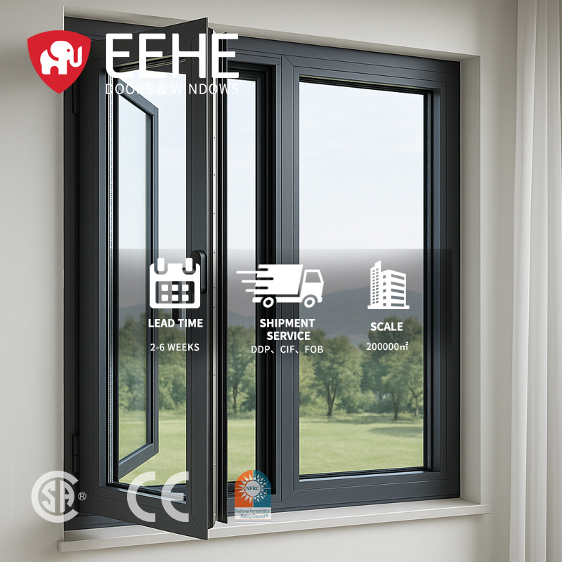 Eehe Weather Resistant Aluminium Awning Windows with Thermal Break Nfrc Certified