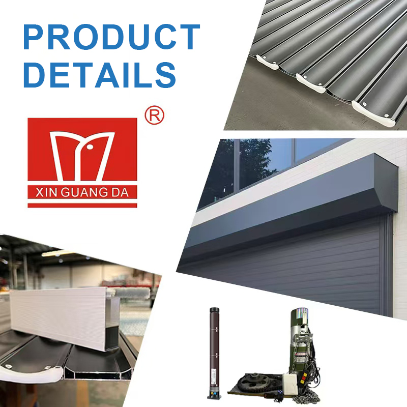Secure Commercial Aluminum Rolling Shutter Garage Door for Retail Outlets Storefronts
