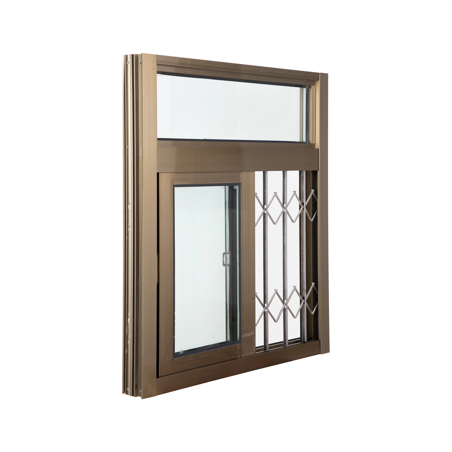Casement Aluminum Window with Customized Double Glazing Tinted Glass Customized Design Double Tempered Glazing Customzied Color Hung Fixed Slding Types