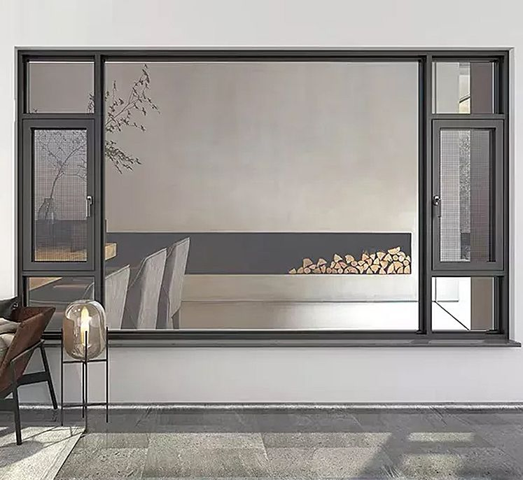 Populor China Manufacture Industrial or Commercial Costomization Aluminum Casement Windows