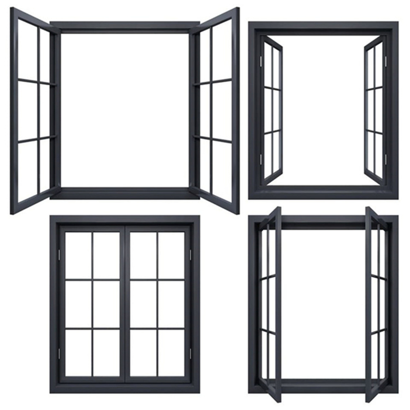 High Quality Outdoor Aluminum Alloy Windows with Modern Industrial Design