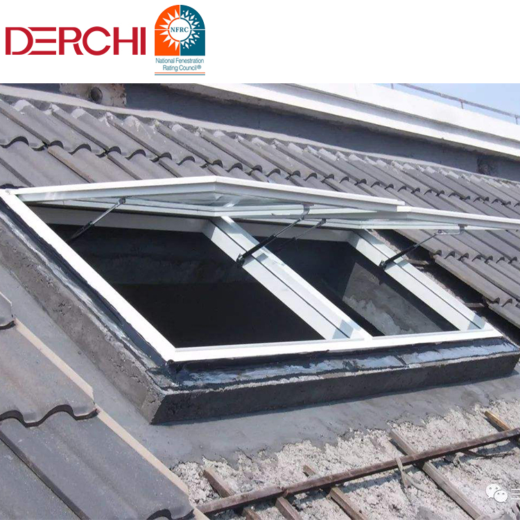 Aluminum Alloy Modern Simple Style Roof Skylight Window Industrial Retractable Electric Sliding Ventilation Skylight