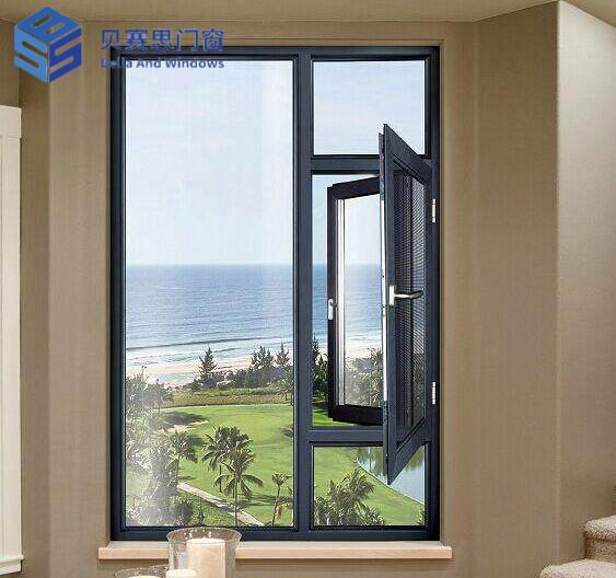 Chinese Supplier Factory Price Anti-Corrosion/Thermal Insulation Aluminum Alloy Casement Window with Mosquito Net and 36 Months Warranty