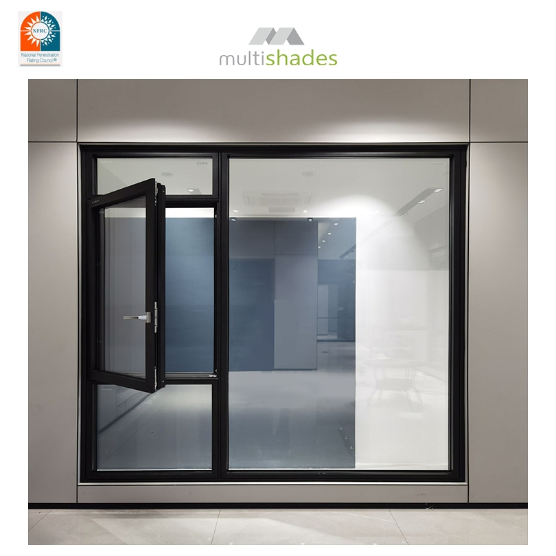 Inward Opening Casement Window Narrow Frame Space Saving Design Aluminum Window High Stability Aluminium Window Residential Area