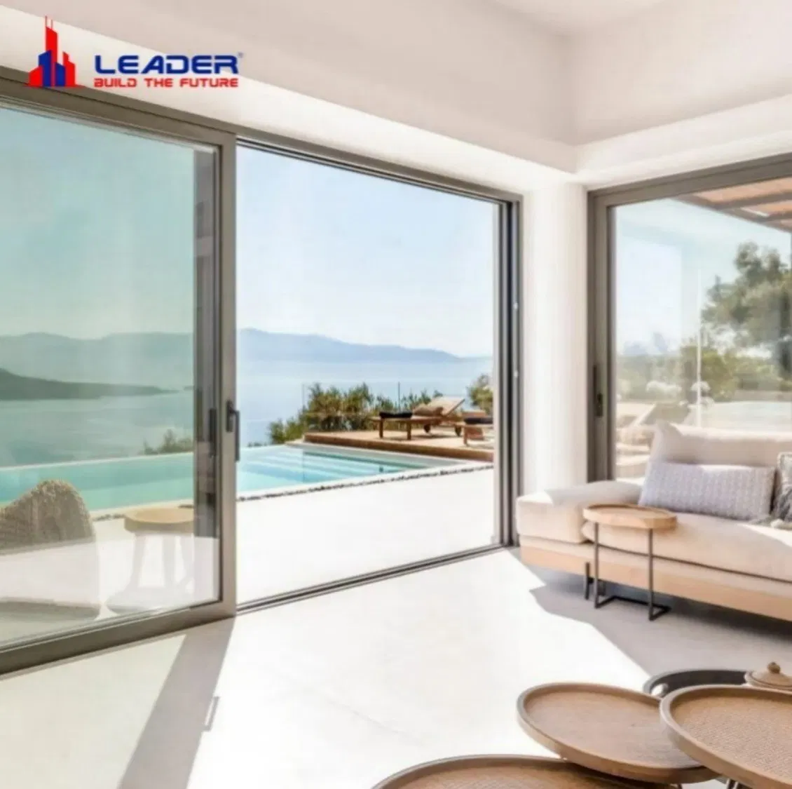 Smooth Operation Diversified ODM/OEM Custom Aluminum Sliding Door for Bedroom