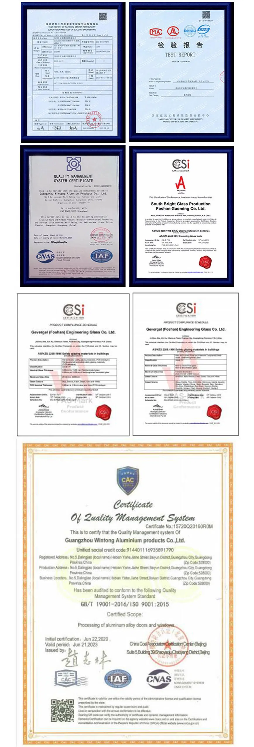 Certifications and Standards