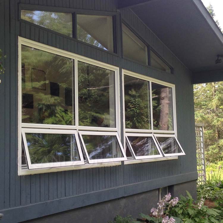 Building Material California Hurricane Impact Villa Custom Aluminum Fixed Double Glass Window