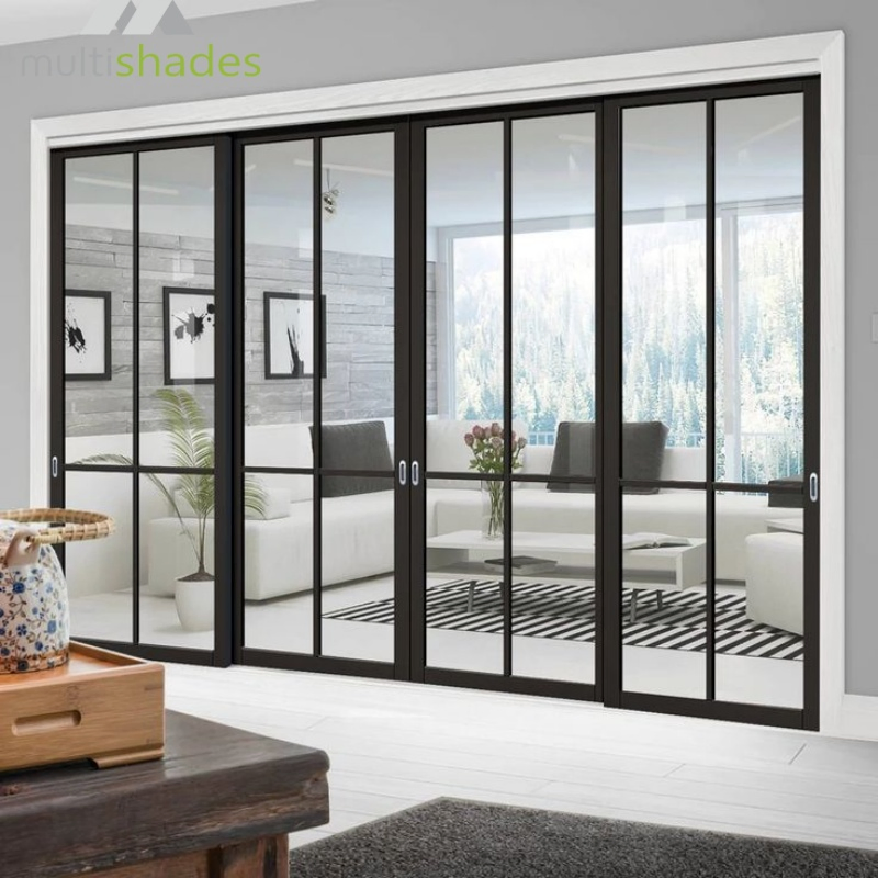Low-Maintenance Aluminum Folding Door Solution Durable Powder-Coated Finish for Long-Term Use Easy Cleaning and Minimal up Keep Required with Hoppe Hardware