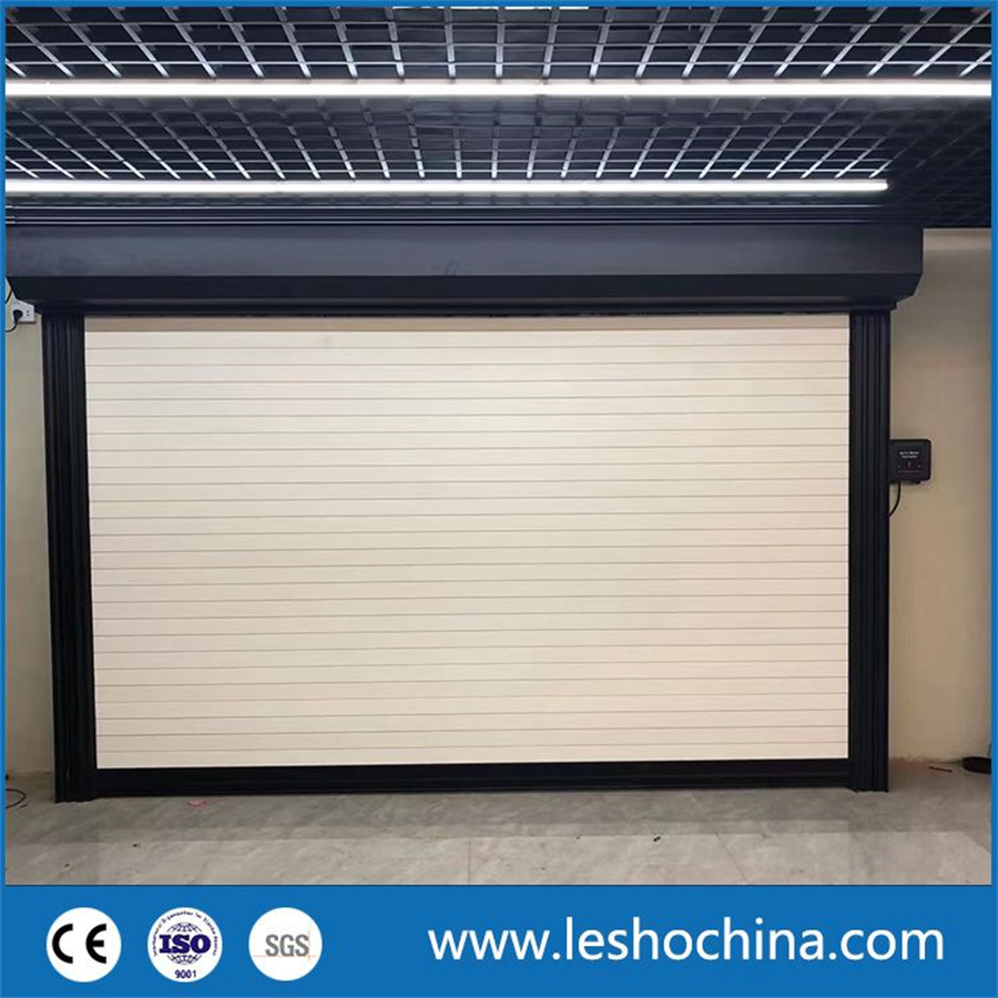 High Quality Aluminum Alloy Roller Shutter Industrial Automatic Rolling Electric Roll up Door Security Shutter Door for Garage Shop Warehouse Commercial Use