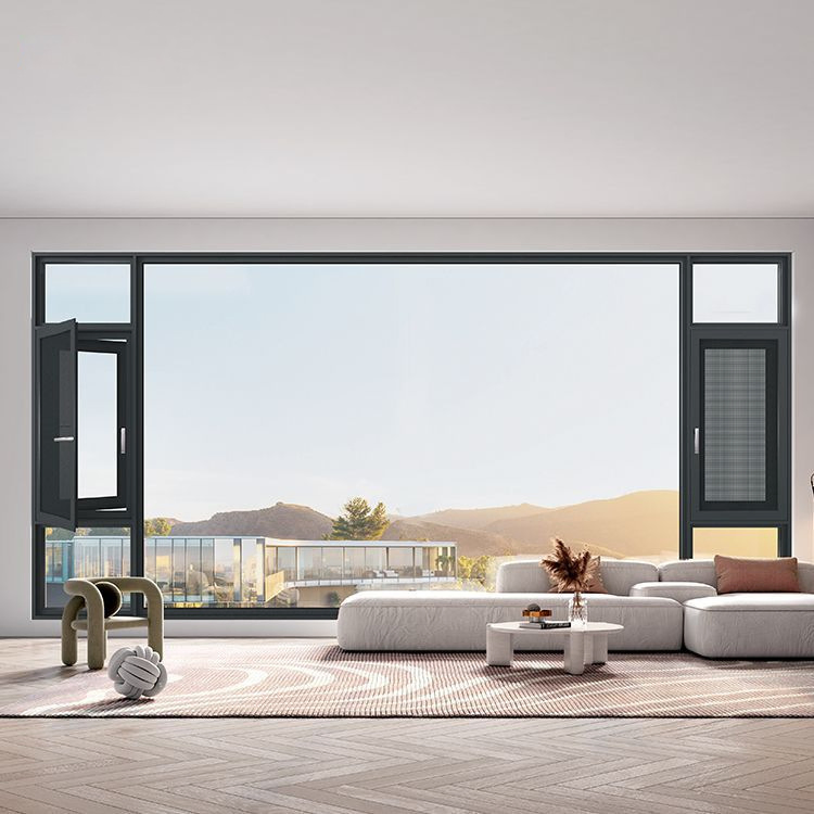 Populor China Manufacture Industrial or Commercial Costomization Aluminum Casement Windows