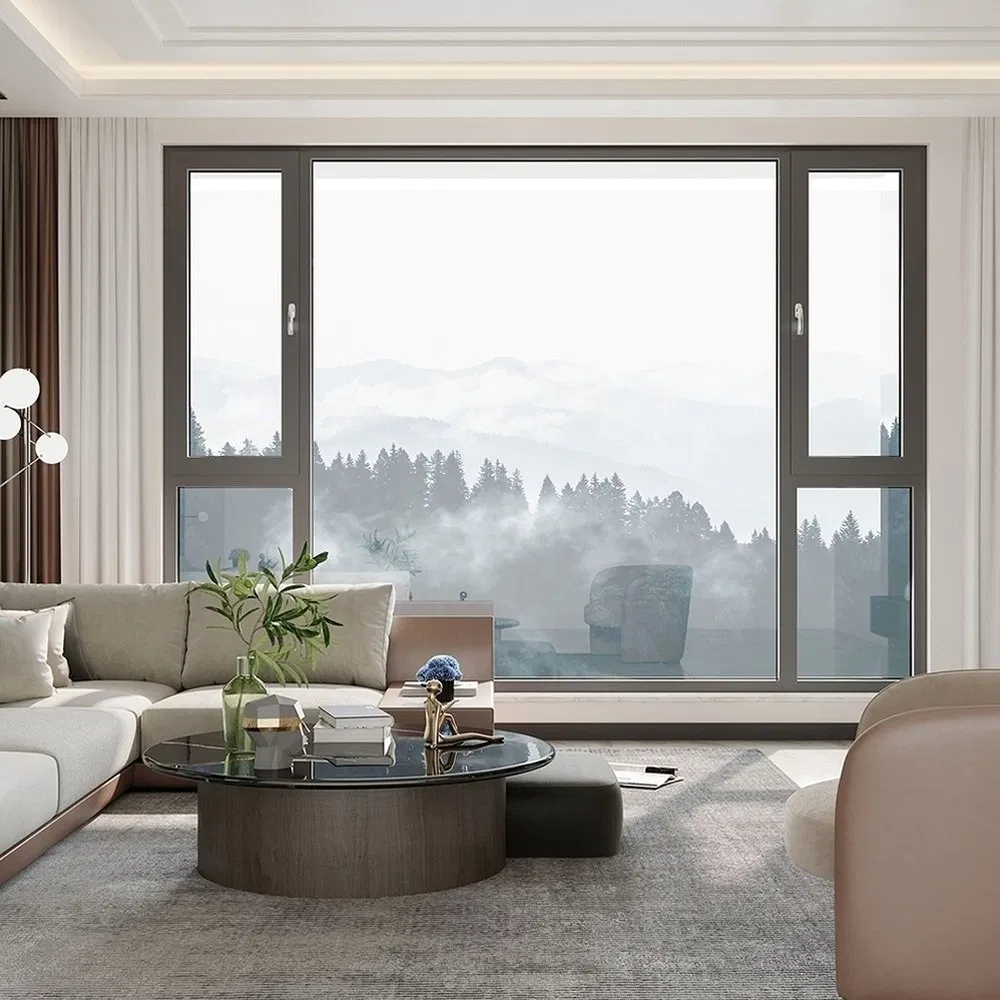 Weather Resistant Inward Opening Premium Series Contemporary Aluminum System Window