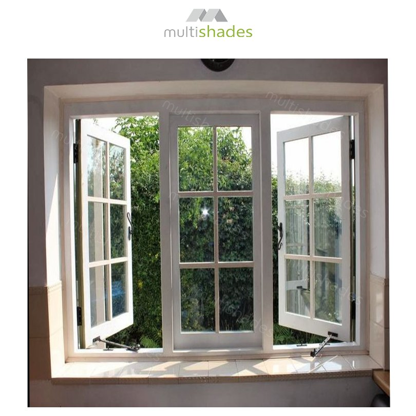 Multishades Modern Aluminum Casement Windows Villa Bathroom Waterproof Anti-Corrosion Custom Size Factory Direct