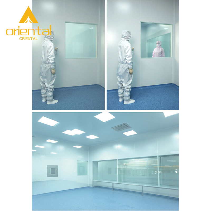 Sound-Proof Anti-Condensation Industrial Aluminium Profiles Medical Hospital Lab Cleanroom Window