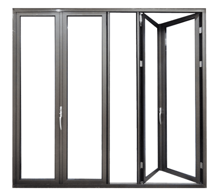 Aluminium Double Glass Bifold Doors