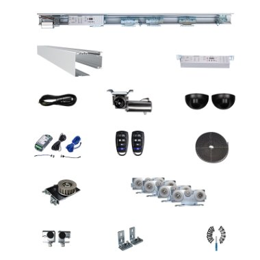 200kg Commercial Electric Aluminum Frameless 24V Motor Motion Sensor Door Hh200b Single Leaf Interior Automatic Glass Sliding Door