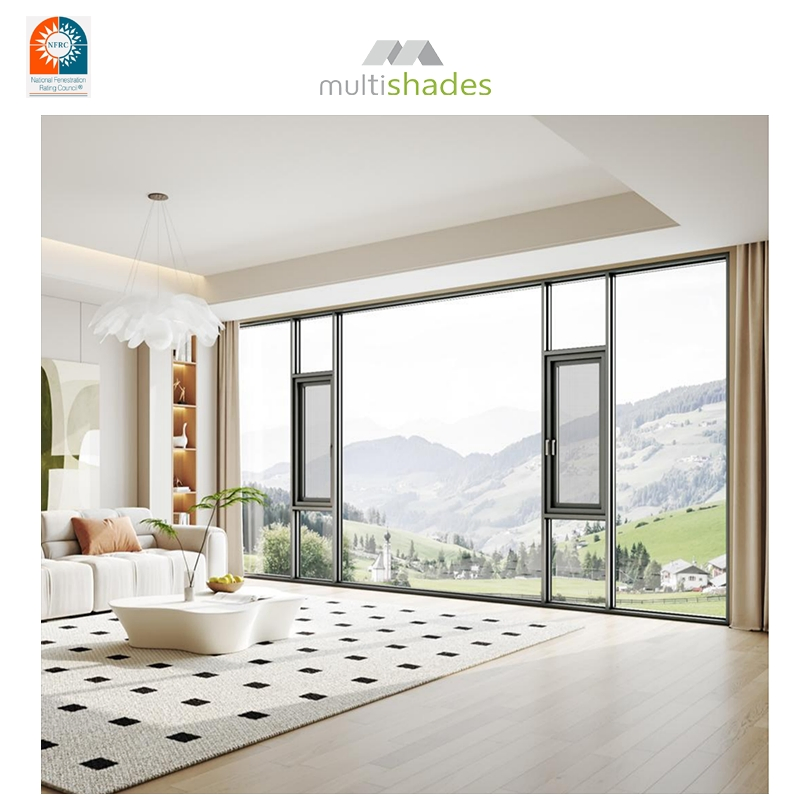 Casement Window Galvanized Hardware Fitted Aluminum Window Anti Corrosion Aluminium Window Tropical Climate