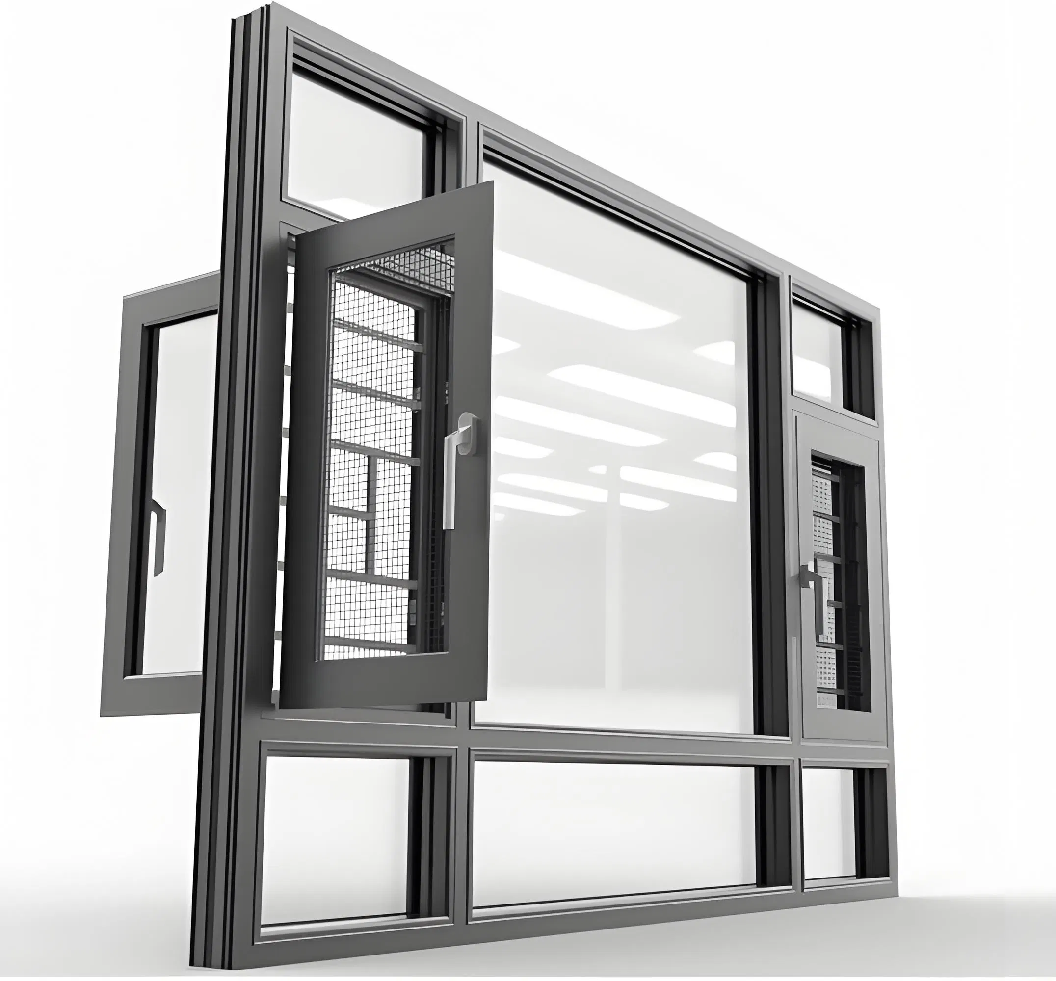 20+ Years Manufacturer Customized Anti-Corrosion Aluminum Casement Windows with 36 Months Warranty and After-Sale Services for Home/Hotel/Apartment
