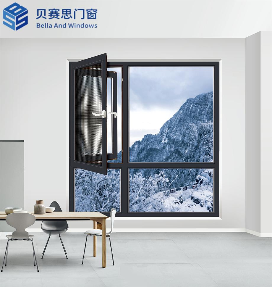 Chinese Supplier Factory Price Anti-Corrosion/Thermal Insulation Aluminum Alloy Casement Window with Mosquito Net and 36 Months Warranty