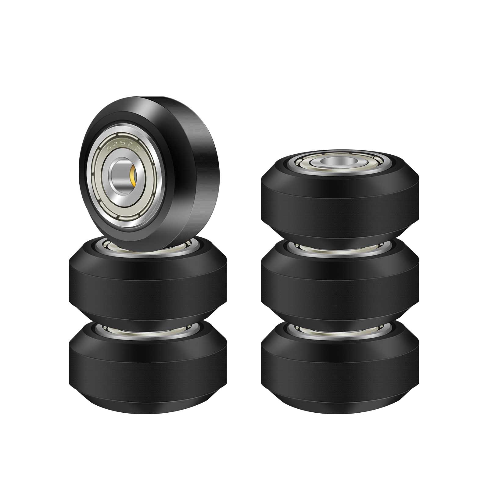 Wholesale Chrome Steel Plastic Coated Double Row 3D Printer Ball Bearings 625 625ZZ POM Pulley Wheels High Precision Restaurant