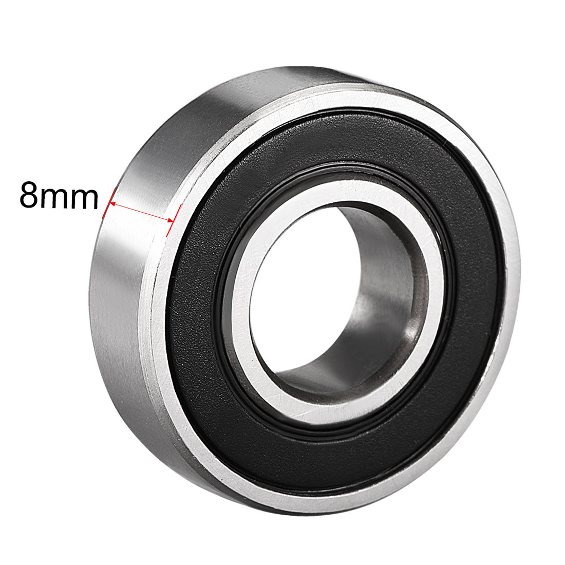 High Precision 6001-2RS Deep Groove Ball Bearings 12x28x8mm Durable Chrome Steel Bearings 6001-RS
