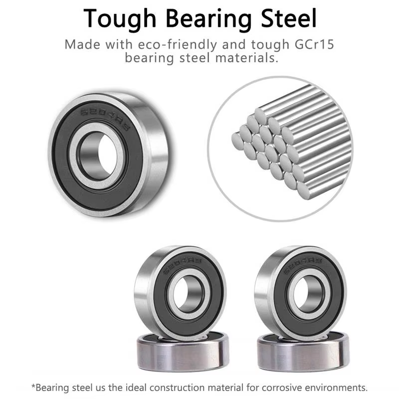 6205 2RS Single Row Chrome Steel Deep Groove Ball Bearing Grease Lubricated for Home Appliances Agricultural Machinery