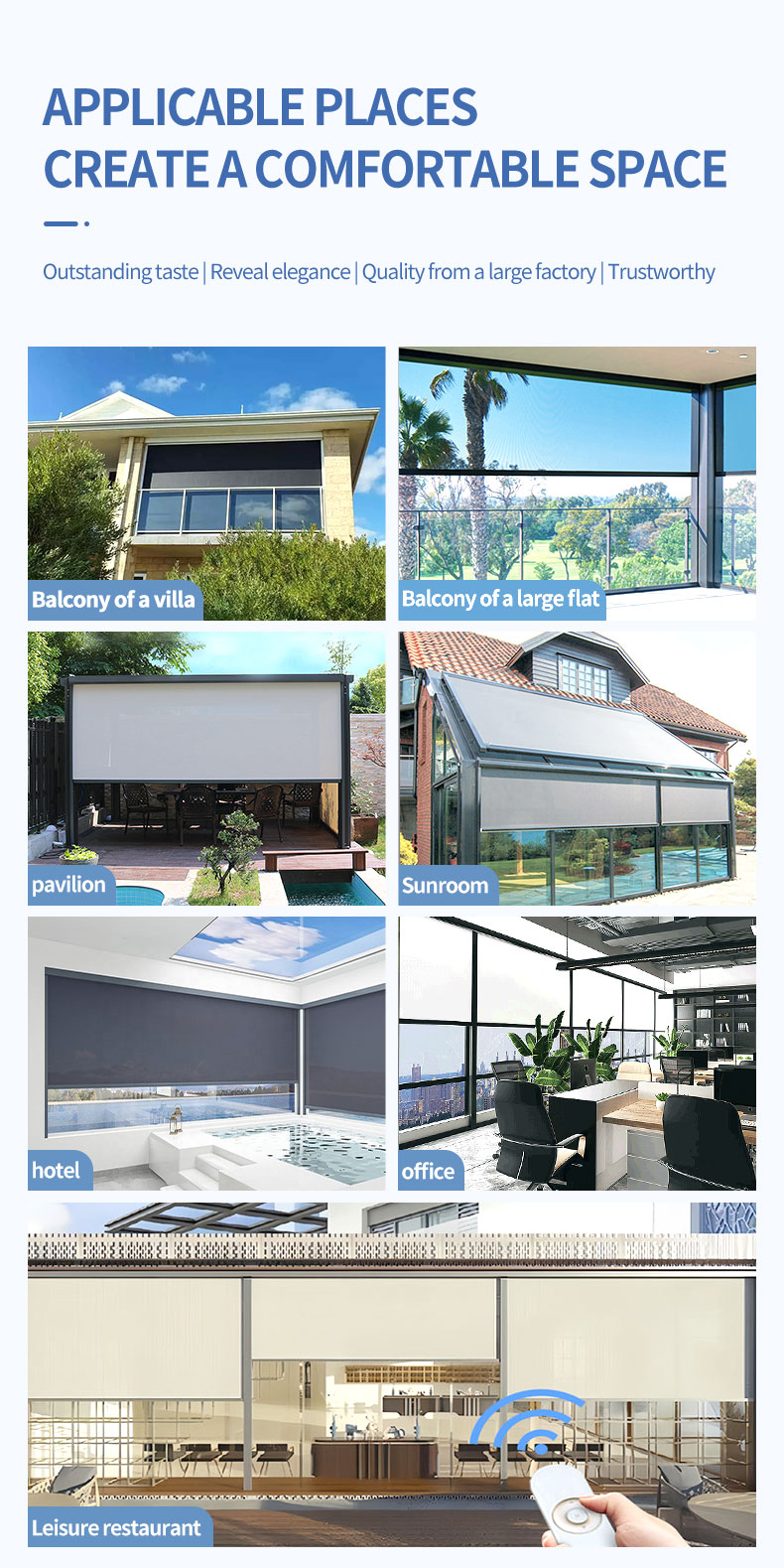 Aluminum Alloy Roll Window Shutters Electric Hurricane Roller Louver System Automatic Industrial Exterior Use Roller Blinds