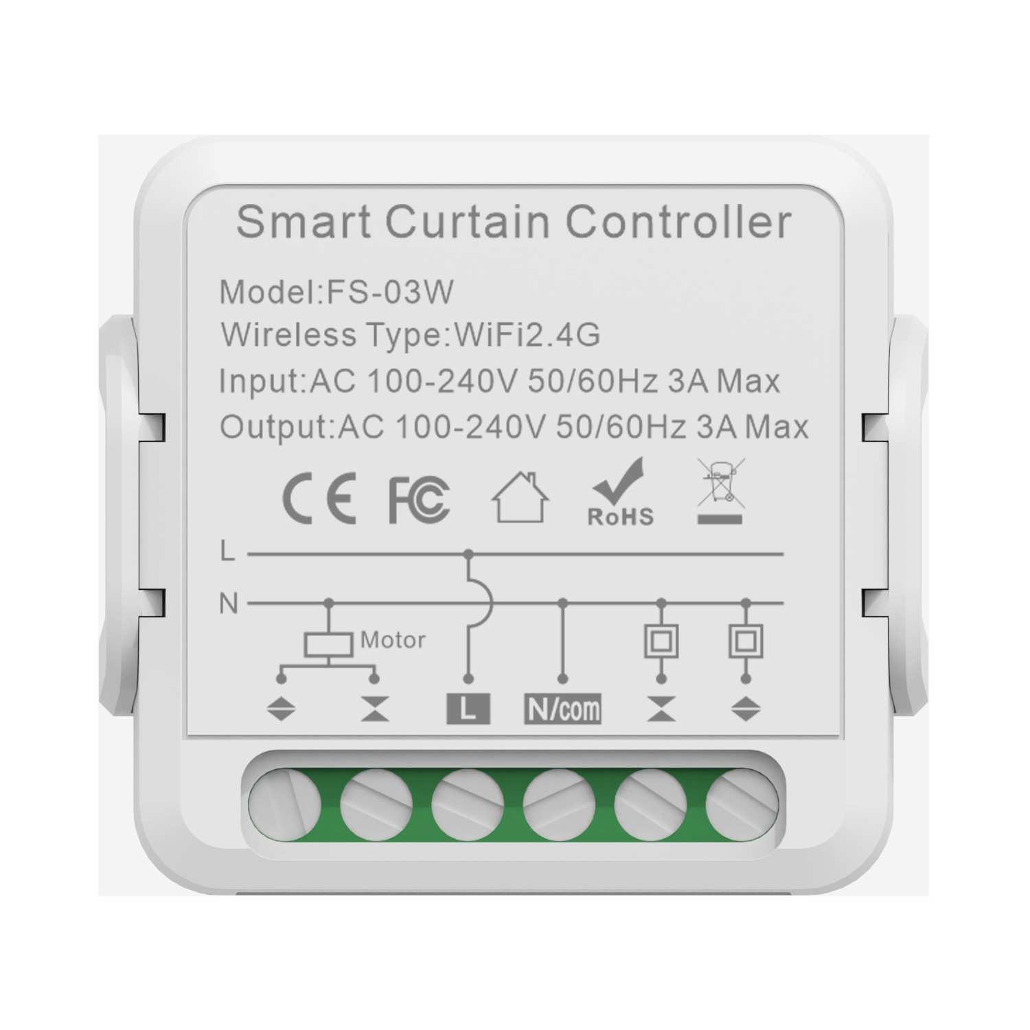 Mini Roller Shutter Rolling Motor Window Tuya Smart Life Smart Zigbee Curtain Switch for Google Home Amazon Alexa