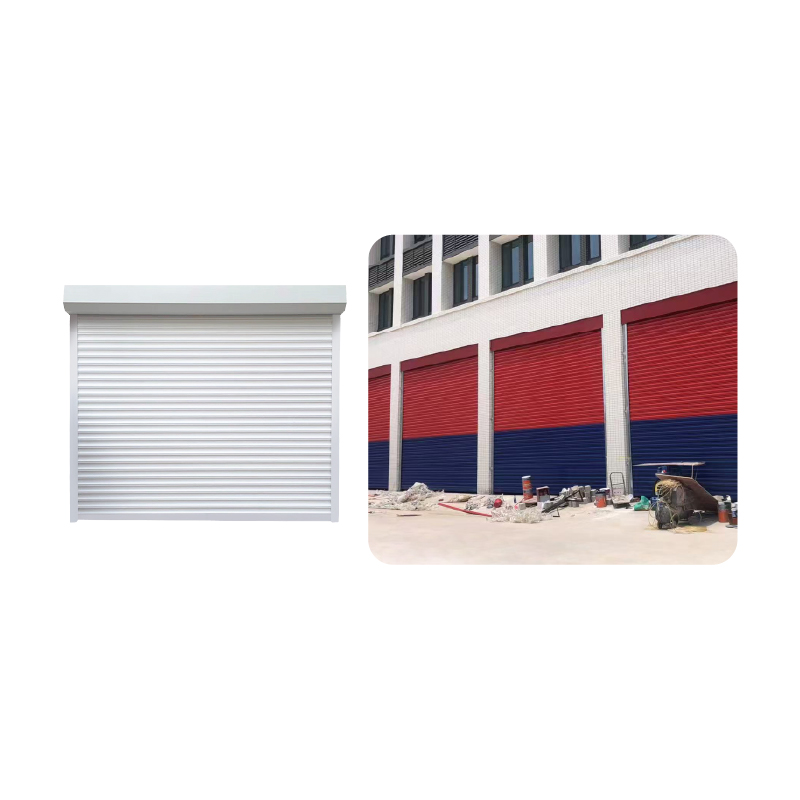 Anti-theft Industrial Electric Roller Shutter Door Color Steel Automatic Manual Drive Customizable Colors 1 Year
