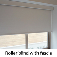 Roller blind with fascia